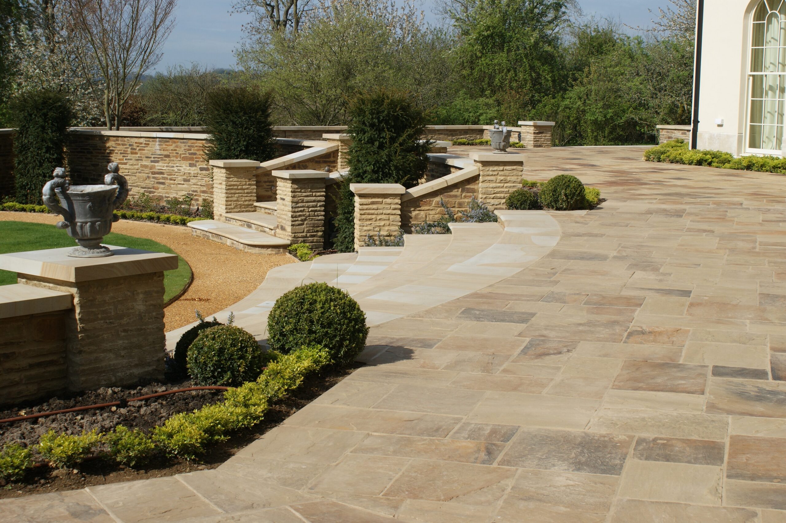 Riven Yorkstone Flagstones Rustic Stone Floor Tiles